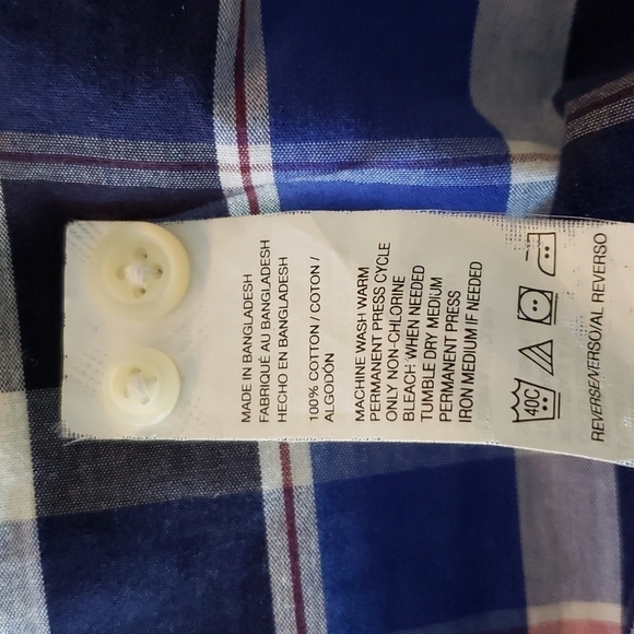 IZOD Plaid Button Down Long Sleeve Shirt - Picture 5 of 5